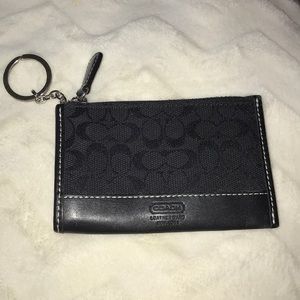 Coach zipper coin wallet